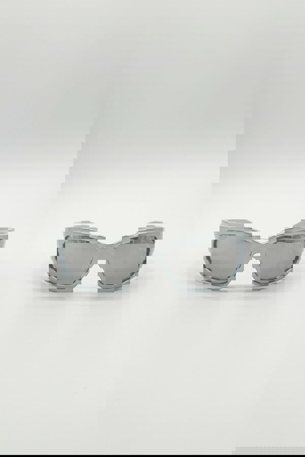 SVNX Silver Racer Wrap Sunglasses