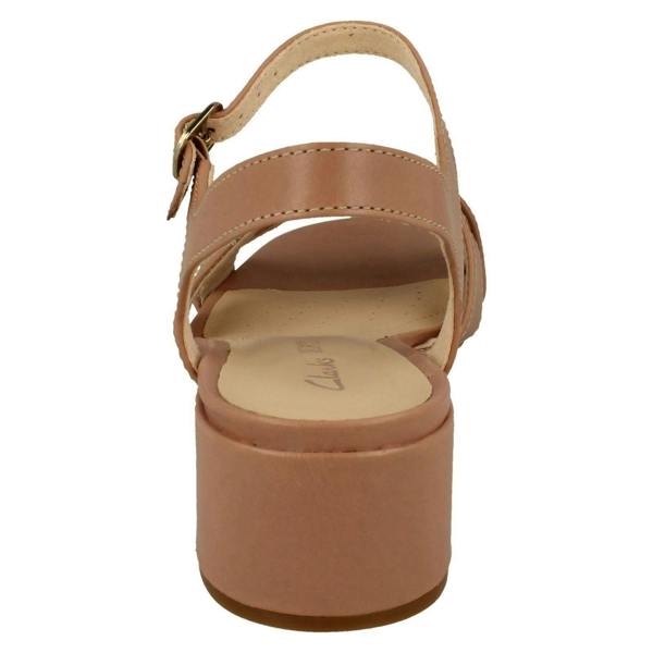 Clarks Ladies Clarks Strappy Heeled Sandals Sheer35 Strap