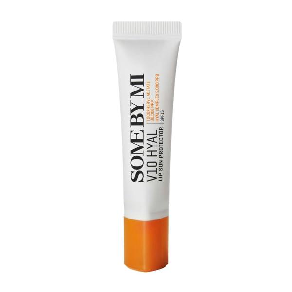 SOME BY MI V10 Hyal Lip Sun Protector – 7ml premium SPF 15 lip balm formulated with V10 HYAL Complex, 10 Vitamins, and Hyaluronic Acid available at Atelier De Glow UK.