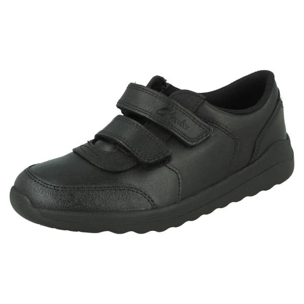 Clarks Boys Clarks Double Strap School Shoes - Daze 2 Step K