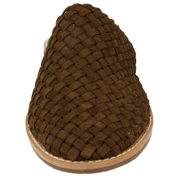 Leather Collection Ladies Leather Collection Weave Vamp Mules