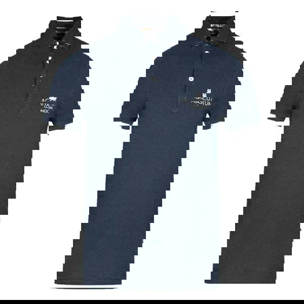 Aquascutum Unisex Adult London Bold Logo Polo Shirt - Navy