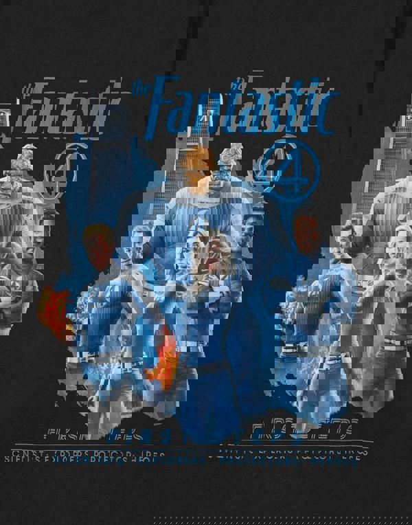 Marvel First Steps Mens Black Fantastic Four Short Sleeved T-Shirt