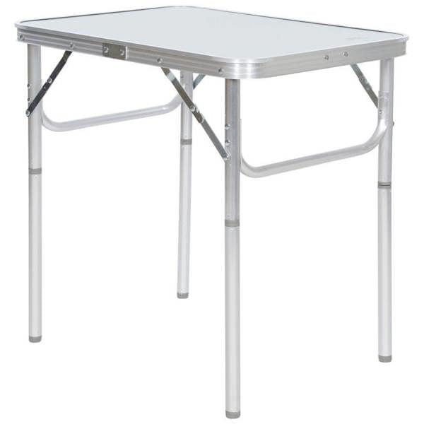 Trespass Portable Camping Table - White/Silver