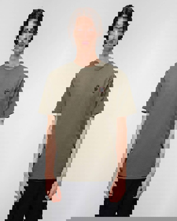 Napapijri Badge Mens Short Sleeve T-Shirt - Tea Leaf G0A