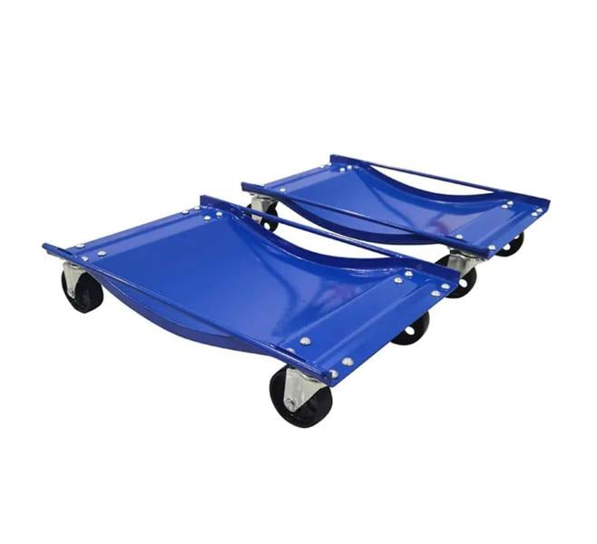 Car Tyre Skate Wheel Dolly x2 (1000LB Heavy Duty Vehicle Positioning Trolley)