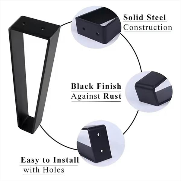 Havendro 4PCS Heavy Duty Steel Table Legs Furniture Support Feet for Cabinet TV Stand