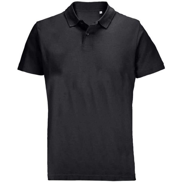 SOLS Unisex Adult Pulse Pique Polo Shirt - Black