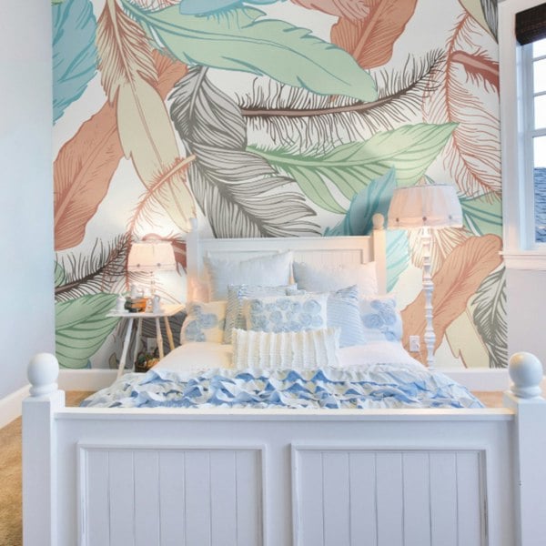 Origin Murals Oversized Feathers - Multi