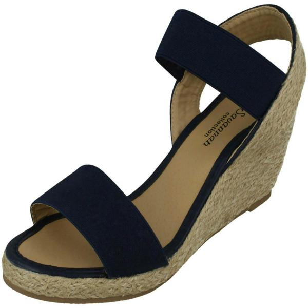 Savannah Ladies Savannah High Rope Wedge Sandals F10865