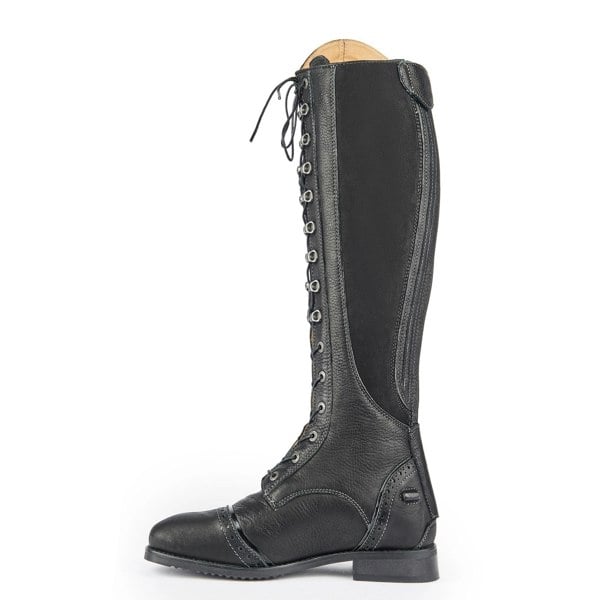 Moretta Womens/Ladies Maddalena Leather Long Riding Boots - Black