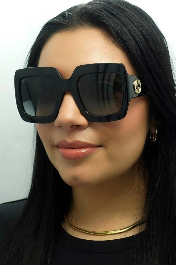 Gucci Sunglasses GG0053SN 001 Black Grey
