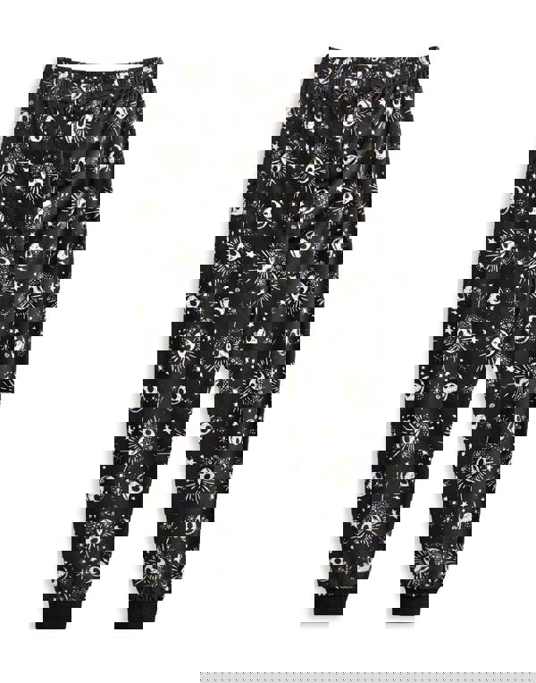 Disney Womens Black The Nightmare Before Christmas Long Sleeve Long Leg Pyjama Set