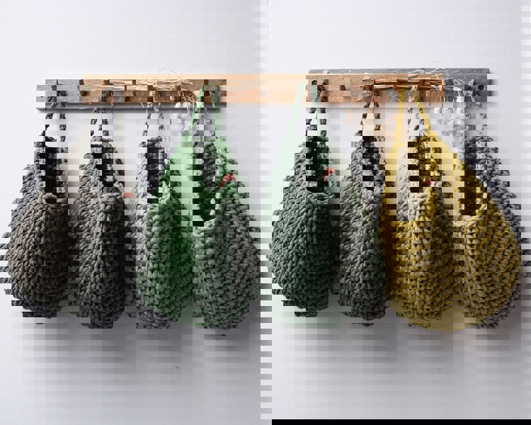 Zuri House Crochet hanging bags | GOLDEN KIWI