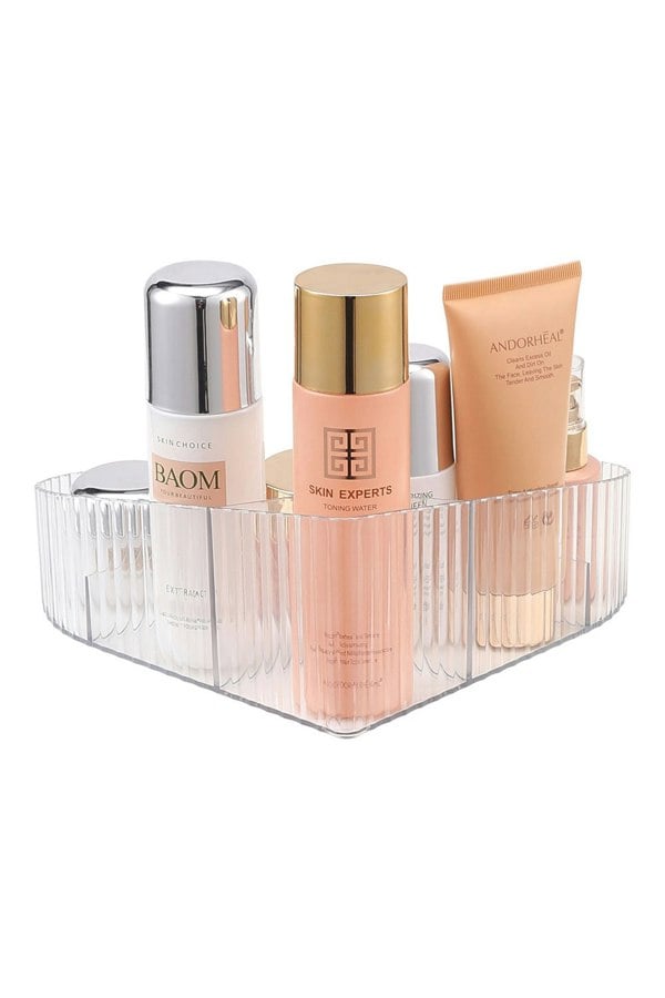 Living and Home Makeup Organizer Storage Box Desktop, Heart-Shaped Makeup Organizer For Home Office Dormitory