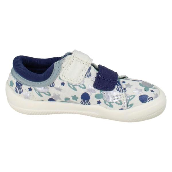 Clarks Boys Clarks Canvas Doodles Briley Fly T