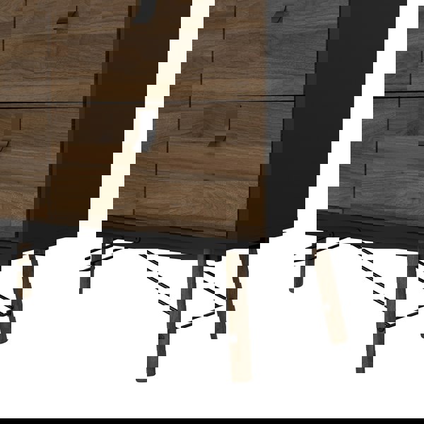 Furniture To Go Ry Double chest of drawers 6 drawers in Matt Black Walnut