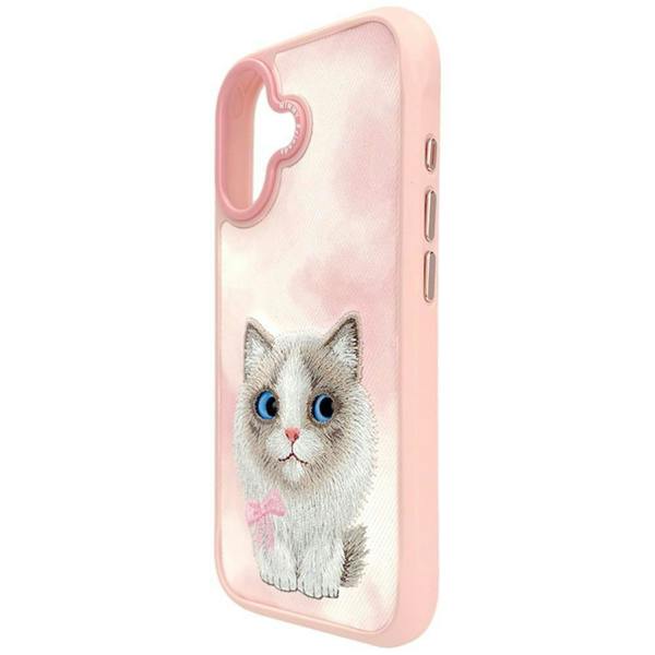Nimmy Friends Nimmy Big Eye Cute Pet Ragdoll Cat Case with MagSafe for iPhone 17 6.3" Pink - N-XDY-IP17-07-D