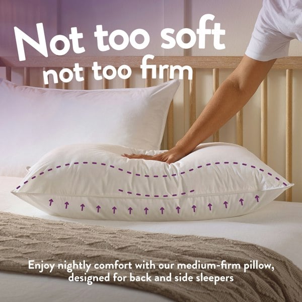 Slumberdown Duck Feather Medium Support Pillow