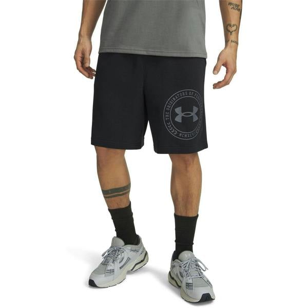Under Armour Mens Rival Graphic Shorts - Black - 