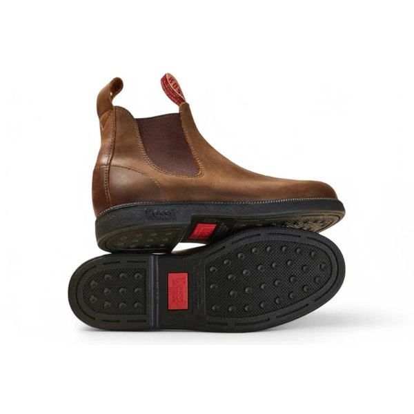Rossi Booma 607 - Tan Brown Leather Chelsea Boots