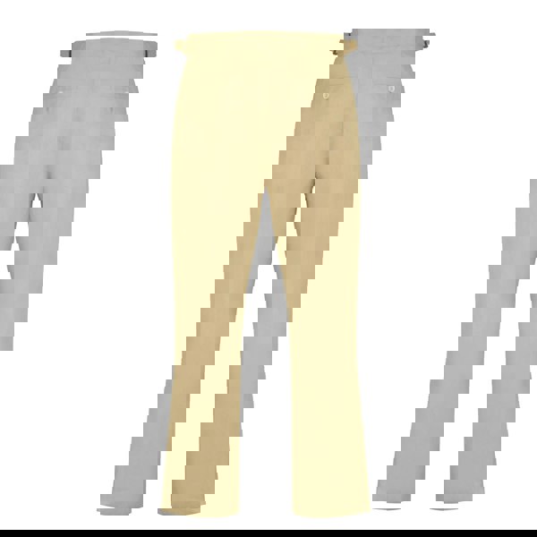 Hugo Linen Trousers With Side Adjusters - Beige