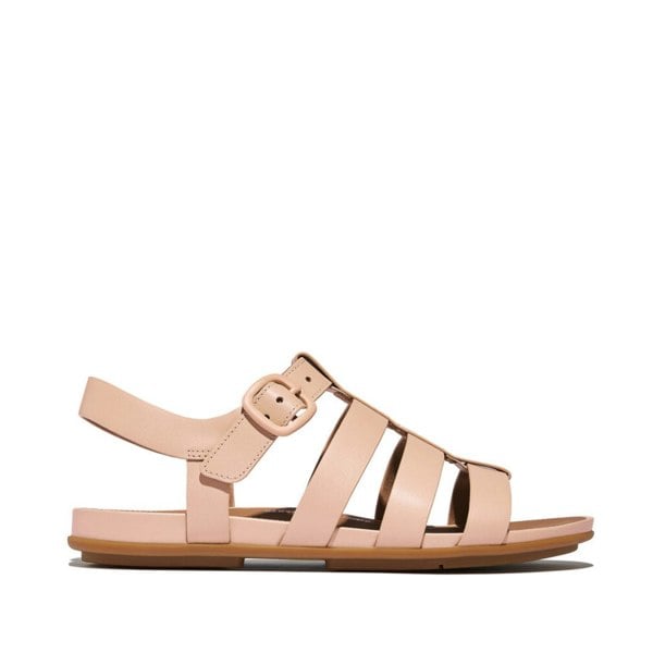 FitFlop GRACIE RUBBER-BUCKLE Womens Fisherman Sandals Sandy Beige