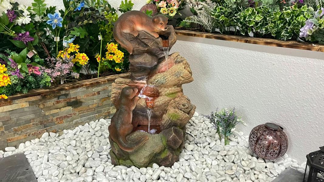 Tranquillity Water Features Curious Otters Animal Animal Fountain Water Feature