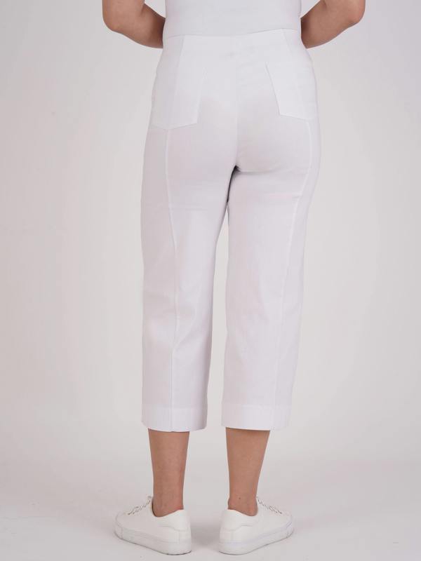 PennyPlain Wide Leg Bengaline - White