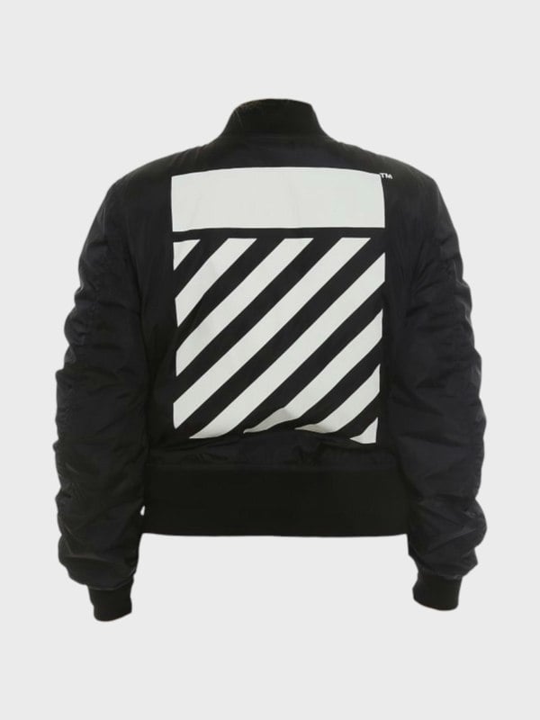 Off-White Diag Bomber Black