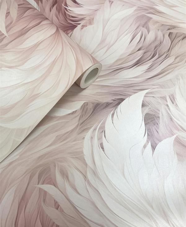 Plumes Blush Wallpaper