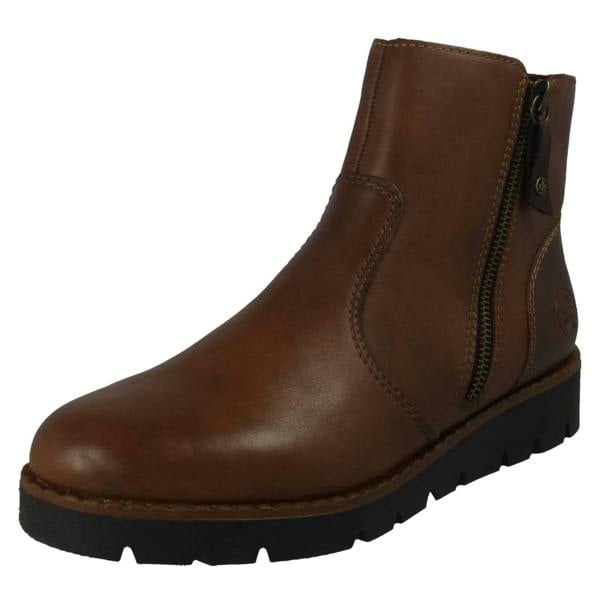 Rieker Ladies Rieker Antistress Double Zip Ankle Boots 44950
