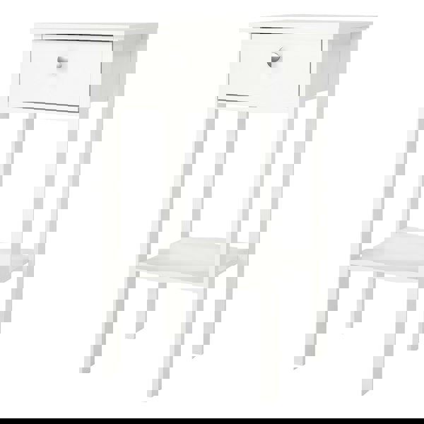 Furniture To Go Madrid Bedside Table with 1 Drawer in White