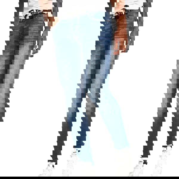 Crosshatch Mens Barbeck Slim Jeans - Tinted Blue