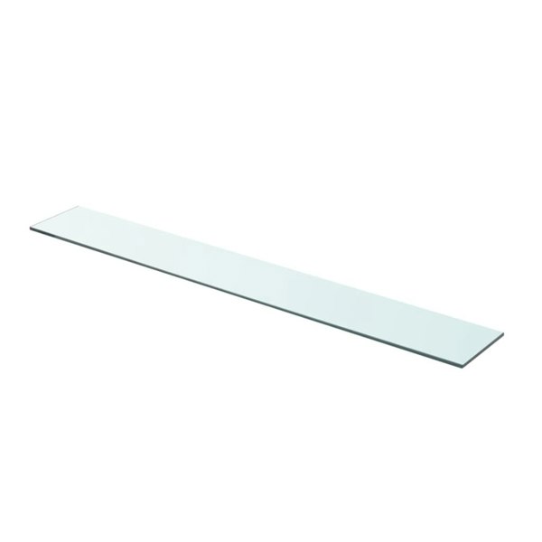 Berkfield Shelf Panel Glass Clear 90x12 cm