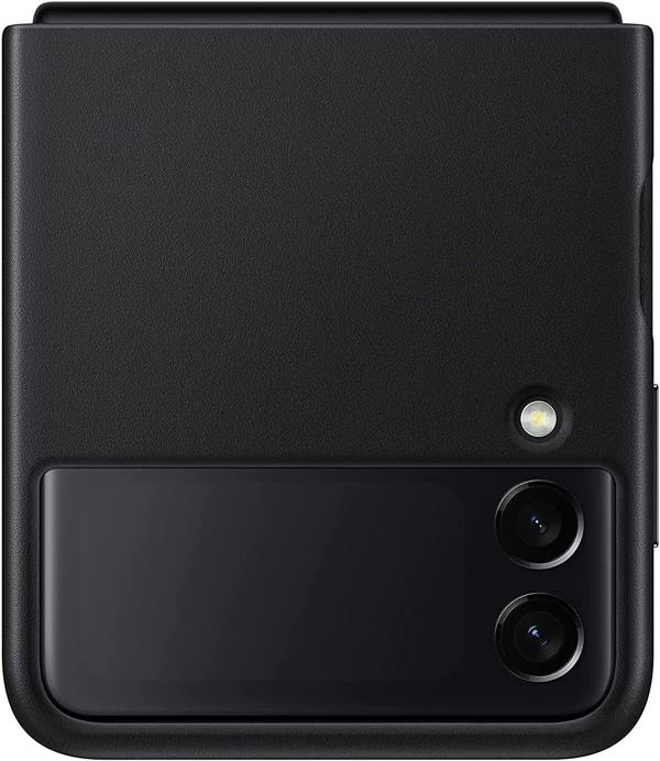 Samsung Galaxy Z Flip 3 Leather Cover Black - EF-VF711LBEGWW