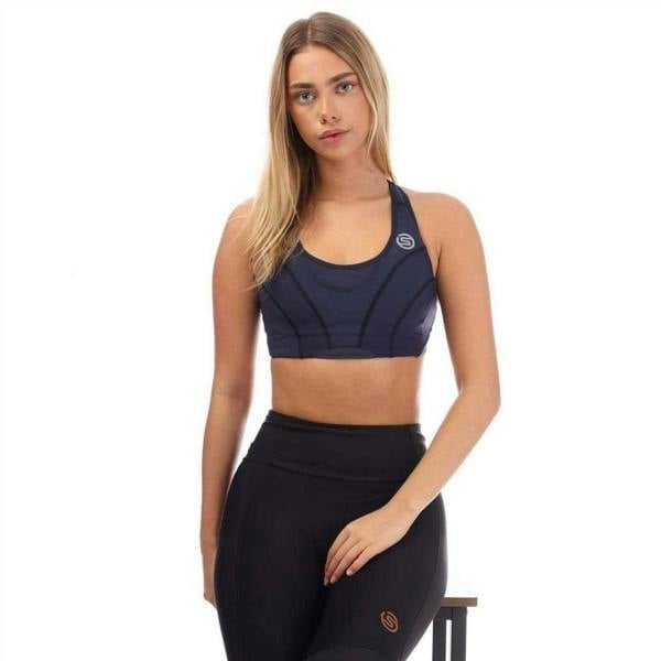 Skins Womens/Ladies Series-3 Sports Bra - Navy - 