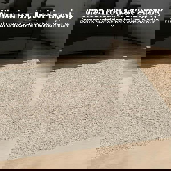 KAV Washable Area Rug – Shaggy Soft Non-Slip Carpet for Living Room, Bedroom, Dining or Kitchen – Durable, Elegant, Non-Shedding Indoor Floor Rug