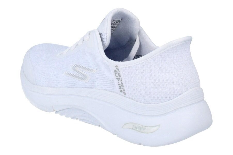 Skechers Slip Ins Go Walk Arch Fit 2.0 - Valencia Womens Trainers 125319 Shoes  WHT