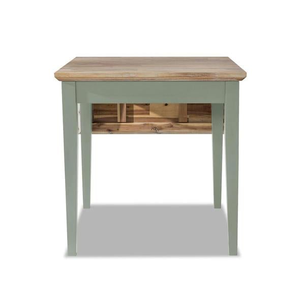 Statement Furniture Florence Square Extendable Kitchen Dining Table, Drop Down Leaf Small Table