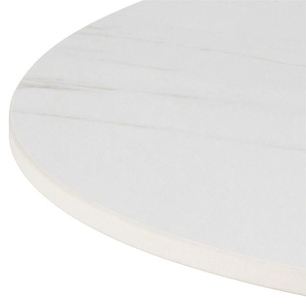 Wyld Haus Cloverfern White Ceramic Round Coffee Table
