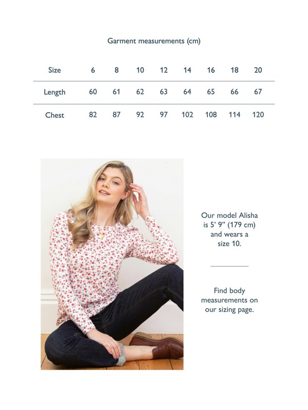 Kite Organic Tarrant Jersey Top Rosey Posey