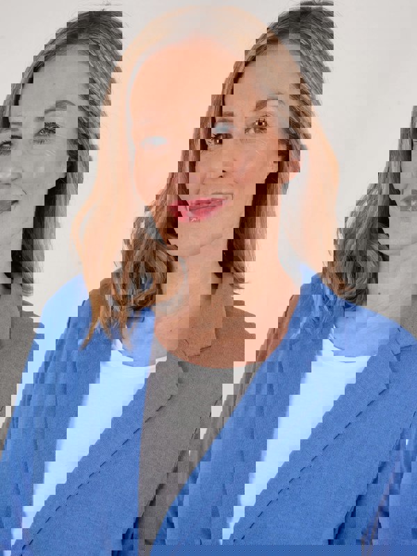 PennyPlain Front Button Jacket - Light Ultramarine