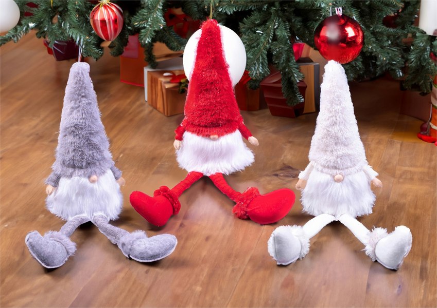 St Helens Long Legged Sitting Gonk, Red (Klaus)