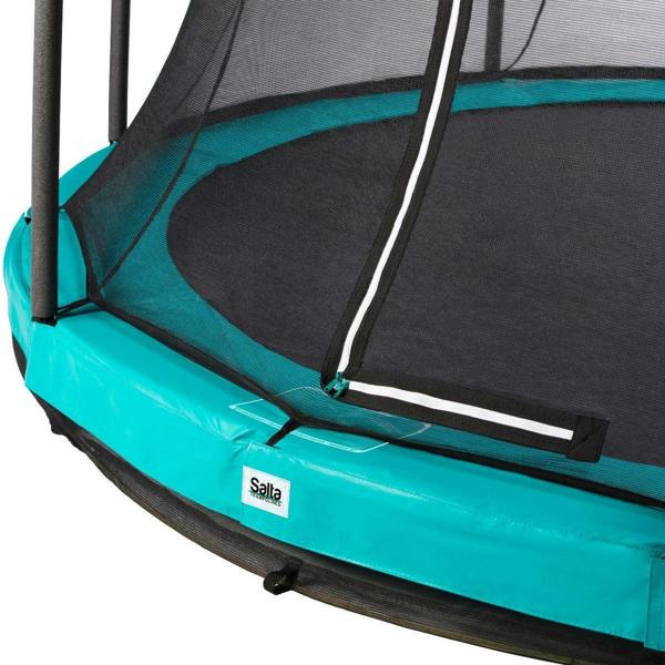 14ft Salta Green Comfort Edition InGround Round Trampoline with Enclosure (5398G)B