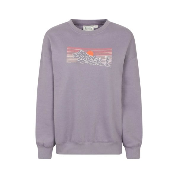 Mountain Warehouse Women's Text Relaxed Fit Jumper - Purple