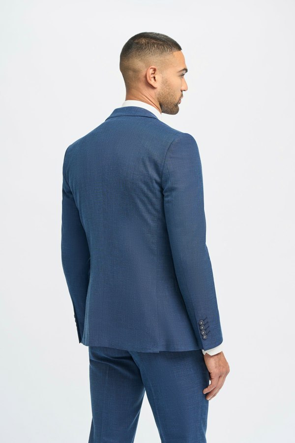 House of Cavani Miami Blue Slim Fit Blazer