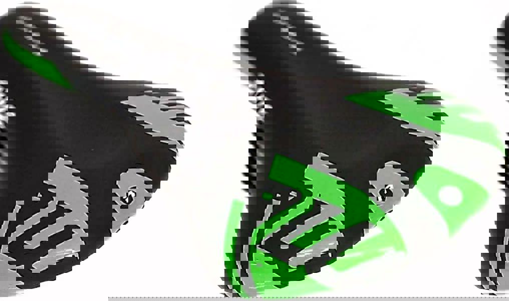 Awe Steel Rail Adult Foam Bike/Bicycle MTB Saddle Mens/Womens Green/Black