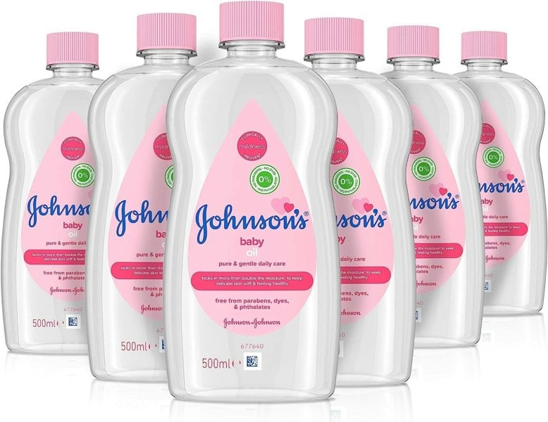 Johnson's Johnsons Baby Oil 500ml Pack of 6
