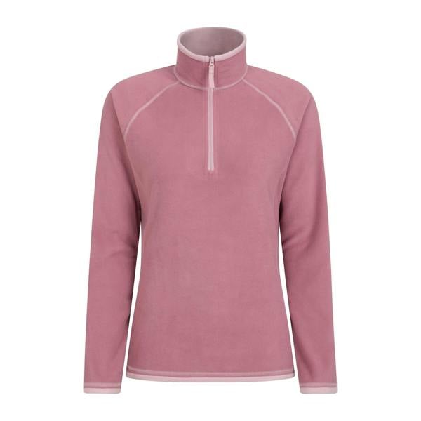 Mountain Warehouse Womens/Ladies Montana Half Zip Fleece Top - Light Pink
